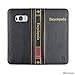 Eco-Fused Book Cover Case Compatible with Samsung Galaxy S8+ - Wallet Style Credit Card and Bill Slots Inside - Vintage Encyclopedia Design for Your Modern Device - Faux Leather