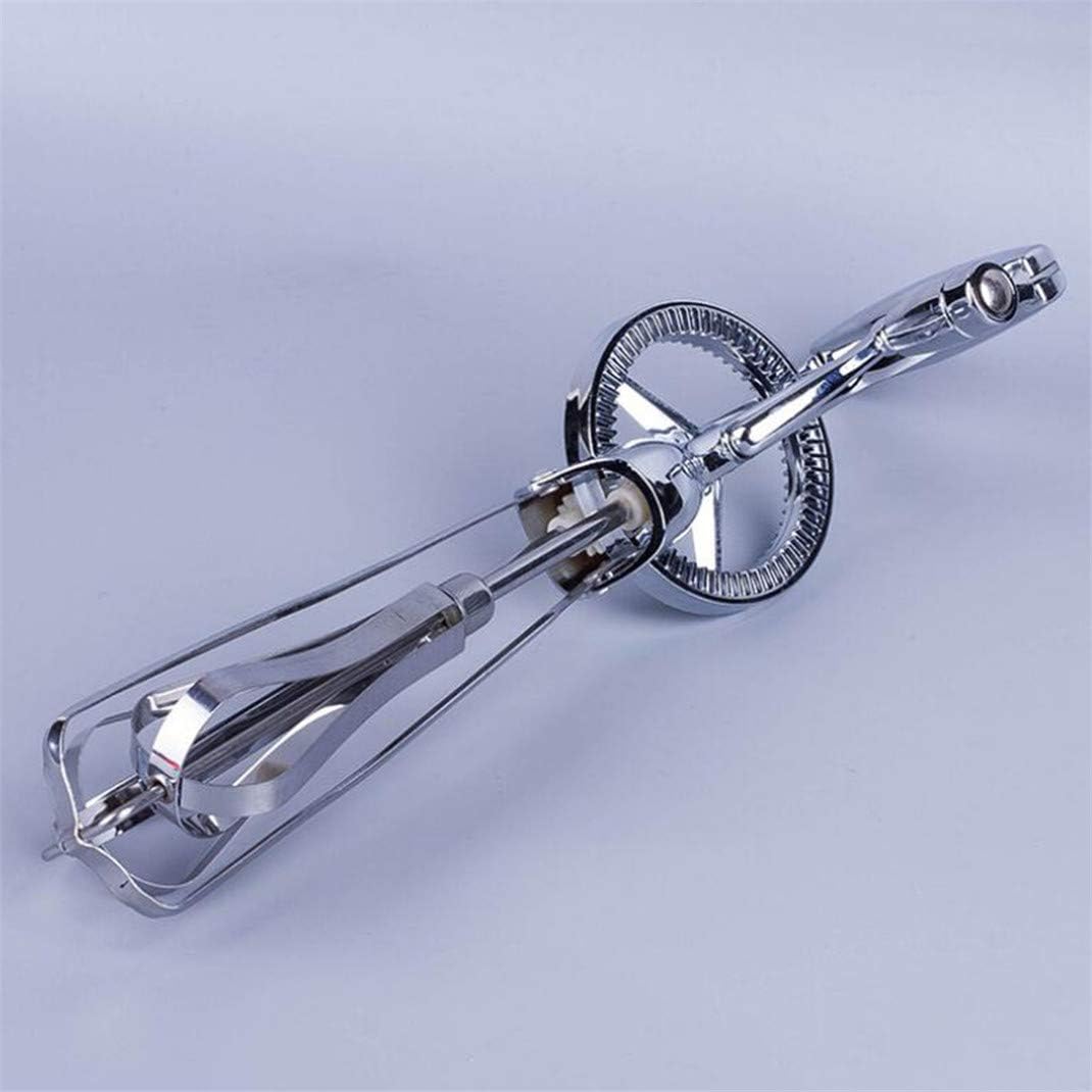 Airlove Stainless Steel Rotating Manual Egg Beater Creative Handle Whisk Mixer Shaker Kitchen Cooking Gadget Egg Blender Tool