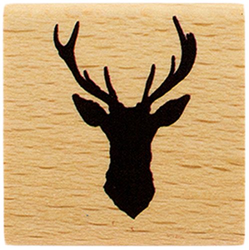 Florilèges Design Stamp fb216016 Deer Silhouette 4 x 4 x 2.5 cm