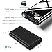 Portable Charger Power Bank 20000mAh Fast Recharge External Battery Pack Built-in 4 Cables Battery Pack with LCD Indicator Ultra Slim Phone Charger Compatible with Phones, Tablets and More
