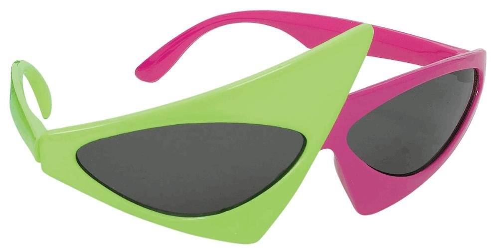 80's Asymmetric Glasses | Multicolor | 1 Pc.