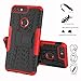 Honor 7c / Nova 2 Lite / Y7 Prime 2018 case,LiuShan Shockproof Heavy Duty Combo Hybrid Rugged Dual Layer Grip Cover with Kickstand for Huawei Honor 7c / Nova 2 Lite / Y7 Prime 2018 Smartphone,Red