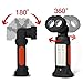 Portable Led Flashlight Magnetic Swivel Garage Work Light with Hook Super Bright