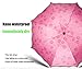 Colorfullife Travel Umbrellas for Women,Sun Umbrellas for Women,Compact Umbrellas for Rain and Wind with Met Water Begin Bloom and One Handed Operation.