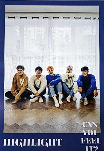 HIGHLIGHT - CAN YOU FEEL IT? (1st Mini Album) [Type-C] OFFICIAL POSTER with Tube Case 16.5 x 23.2 inches