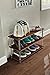 ClosetMaid 3-Tier Shelf Organizer Unit for Shoes, Accessories, Hats, Purses, Bags, in Entryway or Closet, Wood Shelves with Metal Frame, Cherry