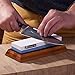 Grocery Art Whetstone Knife Sharpener - Knife Sharpening Stone - Waterstone 1000-6000 Grit with Non-Slip Bamboo Base and Angle Guide - Best Wet Stone Kitchen Knives Sharpening Kit