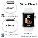 iGK Sport Band Compatible for Apple Watch 38mm, Soft Silicone Sport Strap Replacement Bands Compatible for iWatch Apple Watch Series 3, Series 2, Series 1 38mm White Large