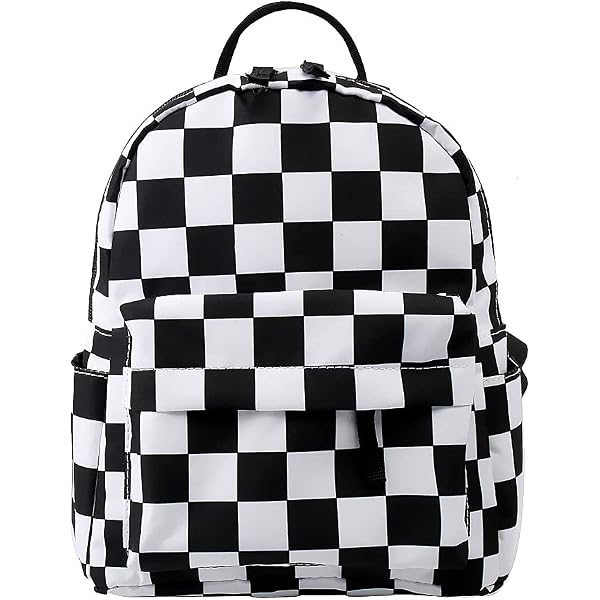 Amazon.com: Checkerboard Plaid Backpack Purse for Women  display picture 1