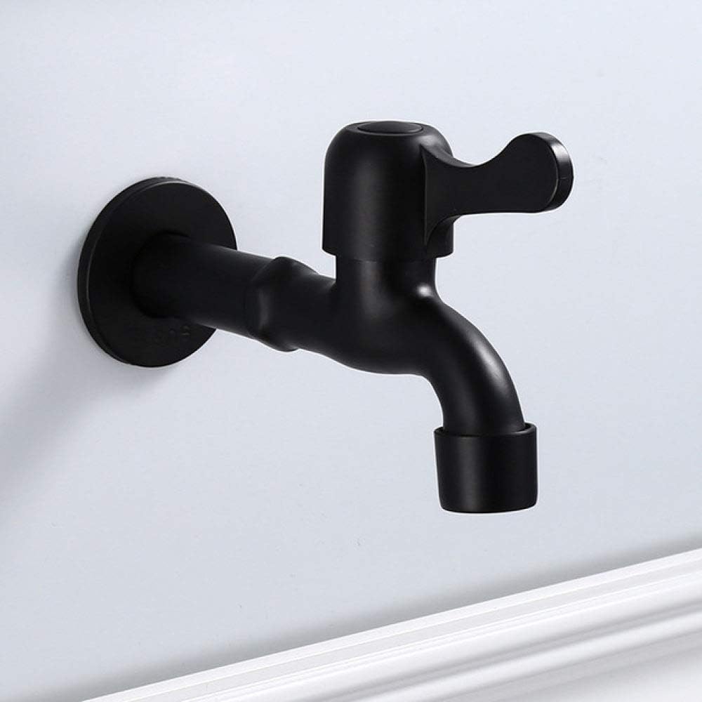 IHCIAIX Watertap,Antique Black Washing Machine Tap, Mop Pool Tap