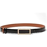 YooAi Womens Belt Reversible Leather Belt Skinny Thin Fashion Designer Waist Belts for Jeans Pants Dresses