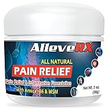 AlleveRX- Pain Relief Cream & Inflammation Formula, 3 Oz. All Natural Pain Relief For Muscles, Joints & Arthritis. Physician Recommended. 3 Oz