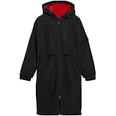 Sporti Youth Swim Parka with Comfort Plush Fleece Lining, Multi Pocket Zipper - Water Resistant Swim Coats for Boys & Girls