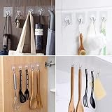 LABOTA 20 Pack Heavy Duty Adhesive Wall Hooks 10kg Stainless No Nails view 3