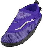 AimTrend Children's Water Shoes Aqua Pool Socks Purple-13