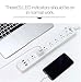 OOLLWW Surge Protector UL Listed 6 Outlet Wall Mount Power Strip 1700 Joules Power Cord with 3 USB Smart Charger for Home Office White