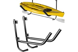 Dinghao Kayak Paddle Storage Rack - Kayak Storage Wall Mount Rack with 100lbs, Heavy Duty Garage Storage Hanger Hooks, Foldab