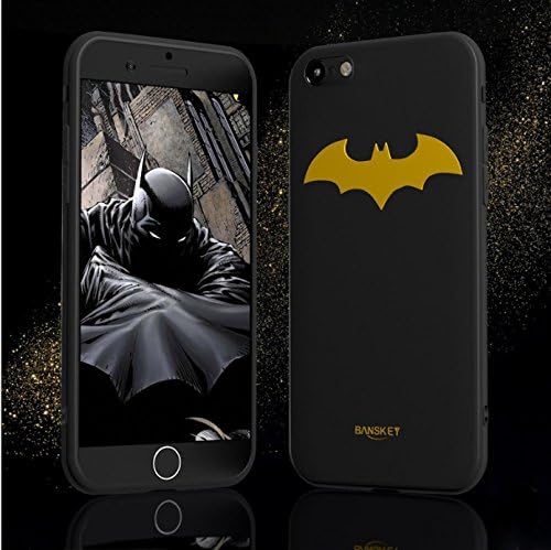 RONNEY'S BANSKEY Batman Soft TPU Case For Apple Iphone 6/6S (YELLOW BAT BLACK)