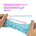 Clear Crystal Slime Mud with Fruit Slices, Soft Jelly Clay Stress Relief Toy Fluffy Slime for Girls Boys, Non Sticky DIY Putty Easy Bubble Slime with Container for Party Birthday Favor, Ocean Blue