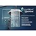 DreamLine Duet 56-60 in. W x 72 in. H Semi-Frameless Bypass Sliding Shower Door in Brushed Nickel, SHDR-1260728-04