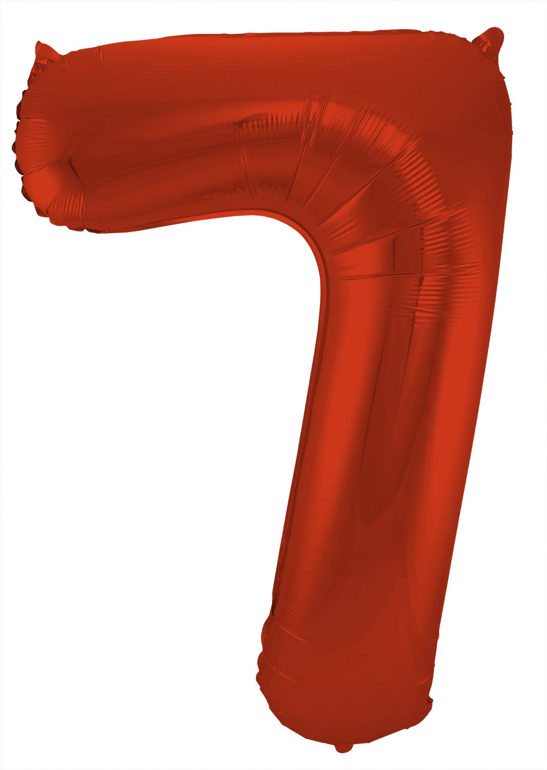 Folat - Foil Balloon Number 7 Red Metallic Matt - 86 cm