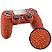 Playstation 4 STUDDED Controller Skin by Foamy Lizard ® ParticleGrip Premium Protective Anti-slip Silicone Grip Case Cover for PS4 Controller (Neutrino - Red)