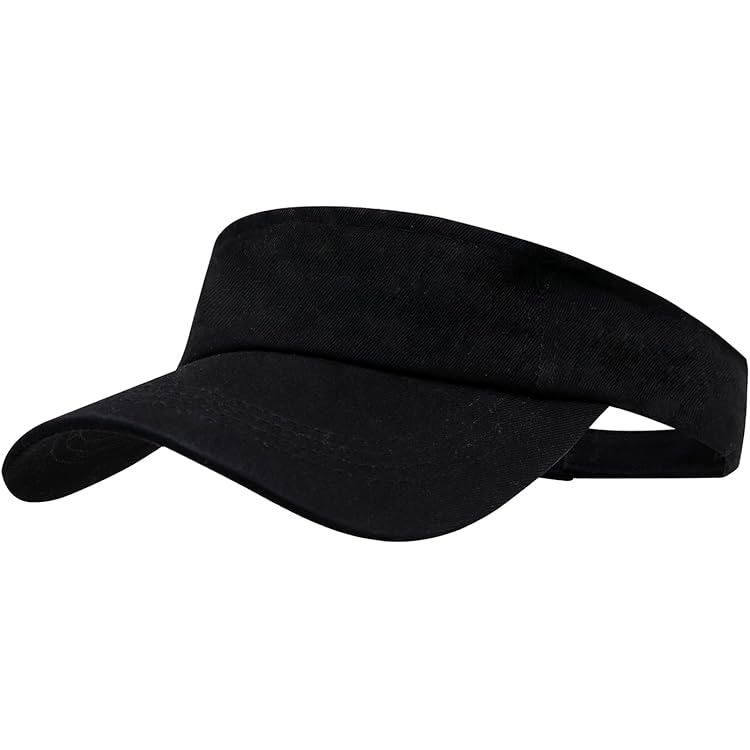 Cooraby 4 Pack Sports Visor Hats Adjustable Cap One Size