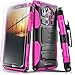 Evocel Generation Series Phone Case Compatible with G Vista 2 (2015 Release) with HD Screen Protector and Belt Clip Holster, Pink