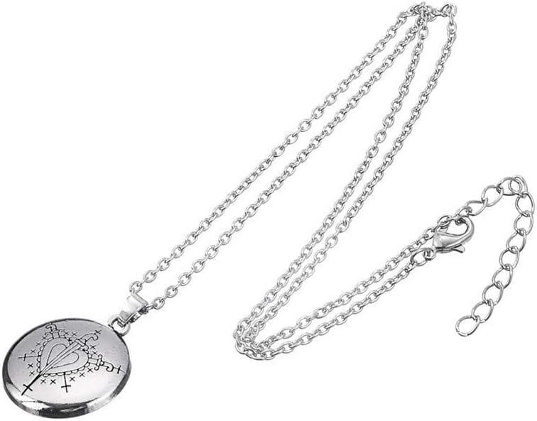 Love Talisman Chain Necklaces Hand Stamped Vodoun Lwa Hoodoo Ezili Freda Voodoo Loa Veve Pendant Amulet Necklace