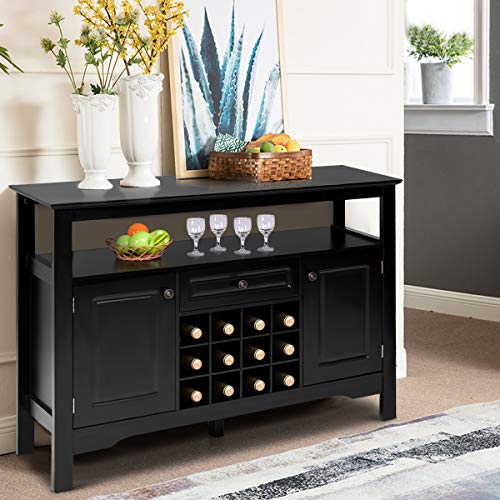 Giantex Buffet Server Wood Cabinet Sideboard Cupboard ...