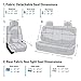 FH Group FB050115 Flat Cloth Seat Covers (Blue) Full Set – Universal Fit for Cars Trucks & SUVs