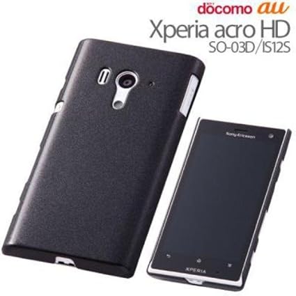 Amazon Co Jp レイ アウト Xperia Acro Hd So 03d Au Is12s ケース ハードコーティングシェル パールブラックrt So03dc3 B 家電 カメラ