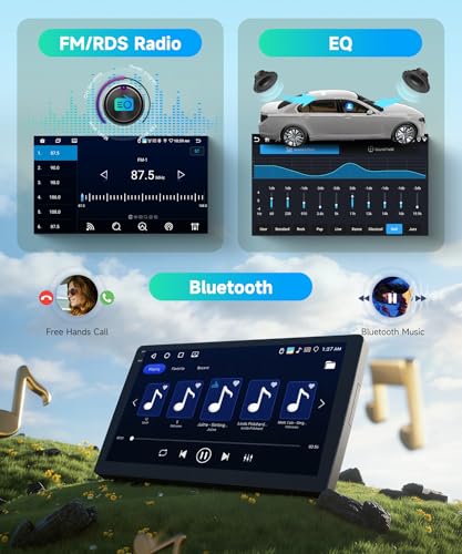 Rimoody 4G+64G Android Autoradio per Lancia Ypsilon 2006-2011 Wireless Carplay Android Auto, 9 Pollici Incell Touchscreen Radio con GPS Navi WiFi Bluetooth FM/RDS/EQ/USB SWC Telecamera Posteriore