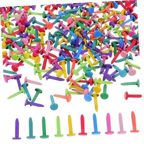 LIFKOME 350pcs Fasteners for Kindergarten Crafts Two Prong Binding Clips for Easy Document Organization for DIY Projects and Creative Activities