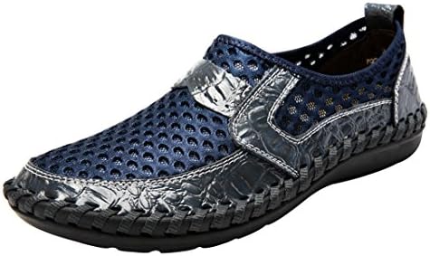 LOUECHY Men's Notus Mesh Walking Loafers Breathable Casual Shoes Lightweight Driving Shoes