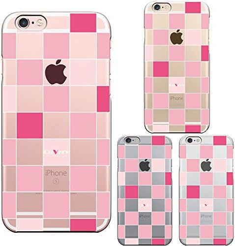 Iphone6 Iphone6s Case Anti-Scratch Clear Back CuVery block check Pink