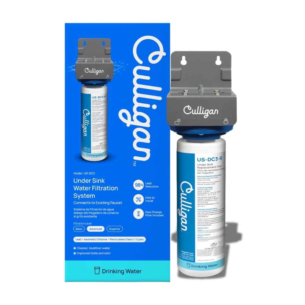 Photo 1 of Culligan US-DC3 Under Sink Direct Connect Premium Lead Filtration System, White
