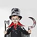 7 PCs Horror Party Decoration Bloody Weapons, Fake Weapons Dress Up Accessories For Haunted Houses Sickle, Axe, Saw, Scissors, Bloody Knives and Kids Halloween Cape
