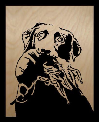 Scroll Saw Pictures Lab & Wood Duck 8" X 10" X 1/4"