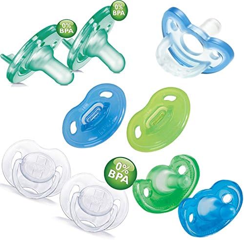 Baby's First Newborn Pacifier Top Brand Variety Pack - Includes 5 Different Style Pacifiers To Help Find The Best Pacifier or Soother For Baby -- By Babyhaven
