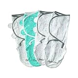Swaddle Infant Wrap Set -- with Velcro for Boys and Girls by Babeluv (4Pack, ABCD)