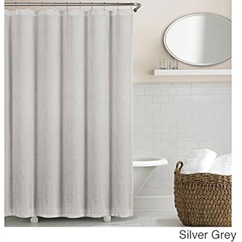 Amazon Com Echelon Home Washed Belgian Linen Shower Curtain