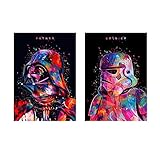 Two Packs,Star Wars 5D DIY Diamond Painting Full Round Drill Painting Embroidery Cross Stitch Rhinestone Wall Art Craft Classic Movie Pictures Mosaic Home Decoration (12X16IN/30X40CM)