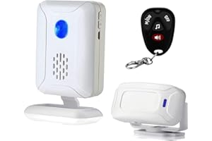 HONETEEK Wireless PIR Motion Sensor Detector Home Store Welcome Buzzer Security Alarm Chime for Business Mailbox Front Door Entry Alert Elderly with Remote