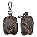Gift-Hero Compatible with Airpods 1&2 Case,Luxury Classic Leather Shockproof Airpod Cover Designer Stylish Fashion Fun Cool Chic Keychain Design Skin Cases for Girls Man Woman Air pods(Brown Logo Bag)