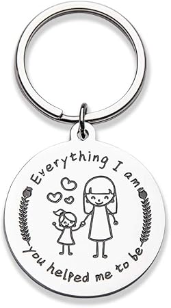 Amazon Co Jp お母さんへのキーチェーンギフト 母の日 誕生日ギフト 娘 息子からのキーチェーンギフト I Am You Helped Me To Be 母の日ギフト 母へのプレゼント 服 ファッション小物
