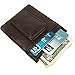 Artmi Mens Money Clip RFID Blocking Magnetic Front Pocket Wallet Strong Thin Card Holder, Black