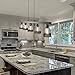 OYIPRO Kitchen Island Light, 5 Lights Pendant Light Metal Wire Cage Hanging Lamp Industrial Ceiling Light Fixture Painted Black E26 Socket