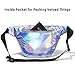 Holographic Fanny Pack,iSPECLE Neon Belt Bag for Festival Party Women Men