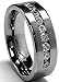 Metal Masters 8 MM Men's Titanium Ring Wedding Band with 9 Large Channel Set Cubic Zirconia CZ Size 12.5